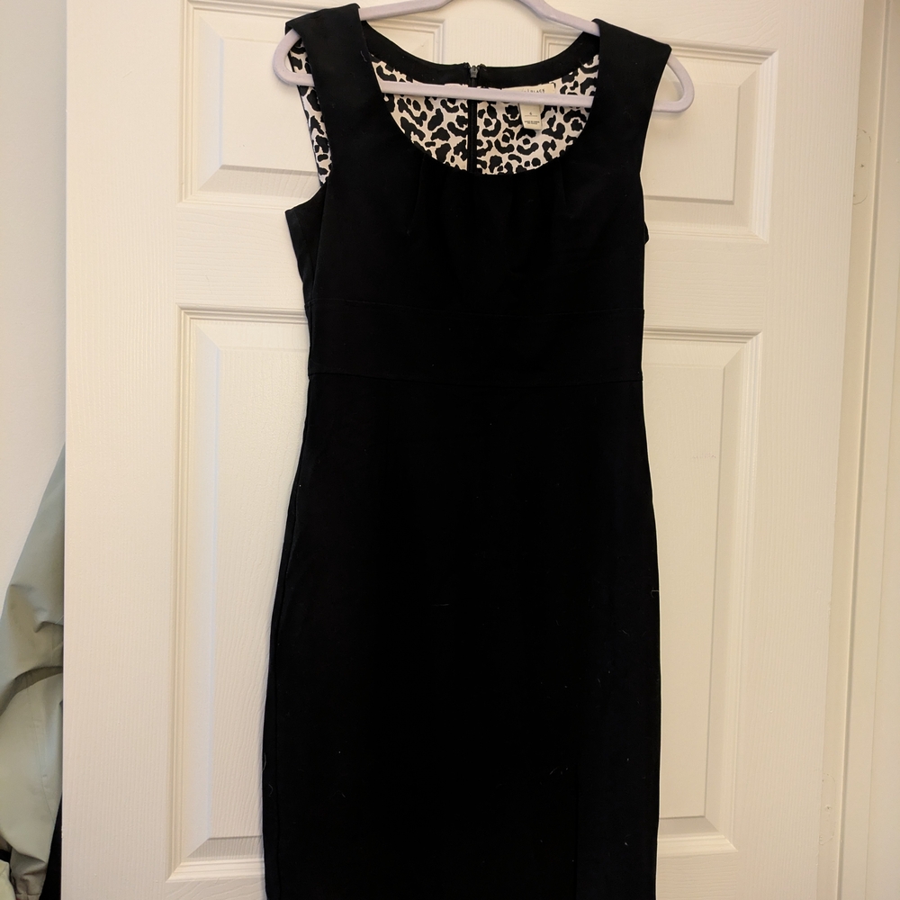 White House Black Market Black and White Mini Dress